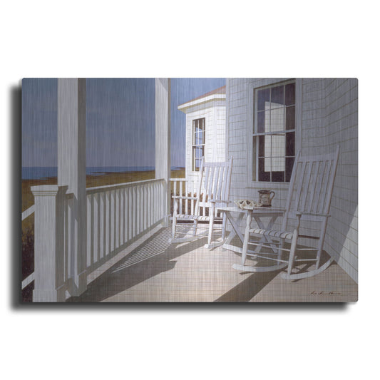 Luxe Metal Art 'Porch 1' by Zhen-Huan Lu, Metal Wall Art