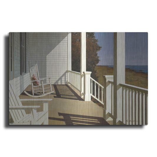 Luxe Metal Art 'Porch 6' by Zhen-Huan Lu, Metal Wall Art