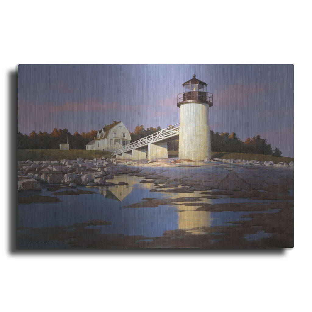 Luxe Metal Art 'Lighthouse 3' by Zhen-Huan Lu, Metal Wall Art