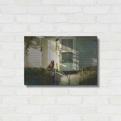 Luxe Metal Art 'Patiently Waiting' by Zhen-Huan Lu, Metal Wall Art,24x16