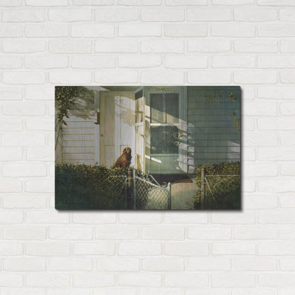 Luxe Metal Art 'Patiently Waiting' by Zhen-Huan Lu, Metal Wall Art,36x24