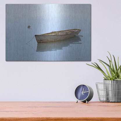 Luxe Metal Art 'Floating' by Zhen-Huan Lu, Metal Wall Art,16x12