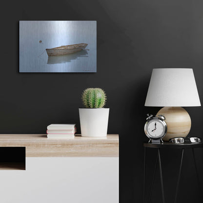 Luxe Metal Art 'Floating' by Zhen-Huan Lu, Metal Wall Art,24x16