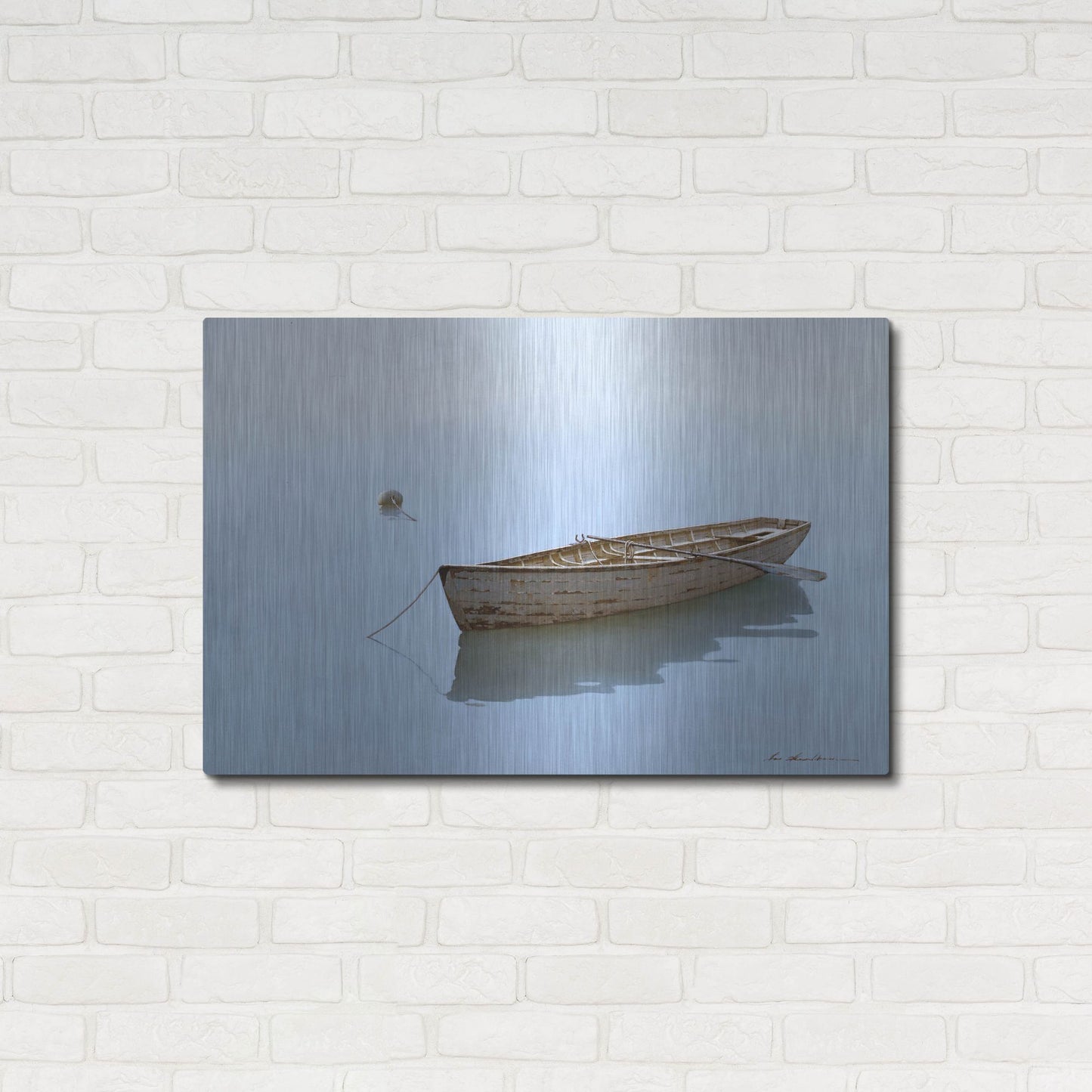 Luxe Metal Art 'Floating' by Zhen-Huan Lu, Metal Wall Art,36x24