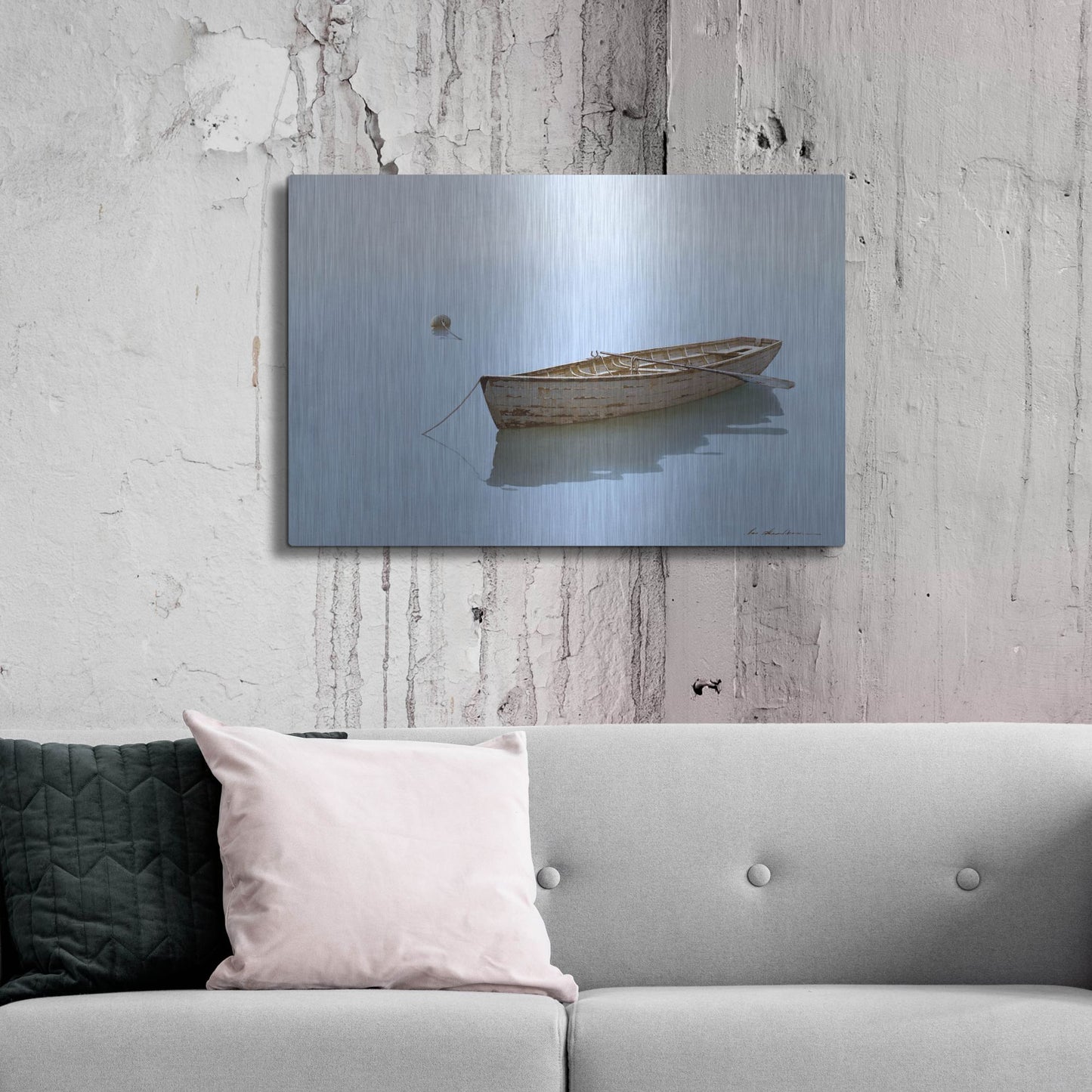 Luxe Metal Art 'Floating' by Zhen-Huan Lu, Metal Wall Art,36x24