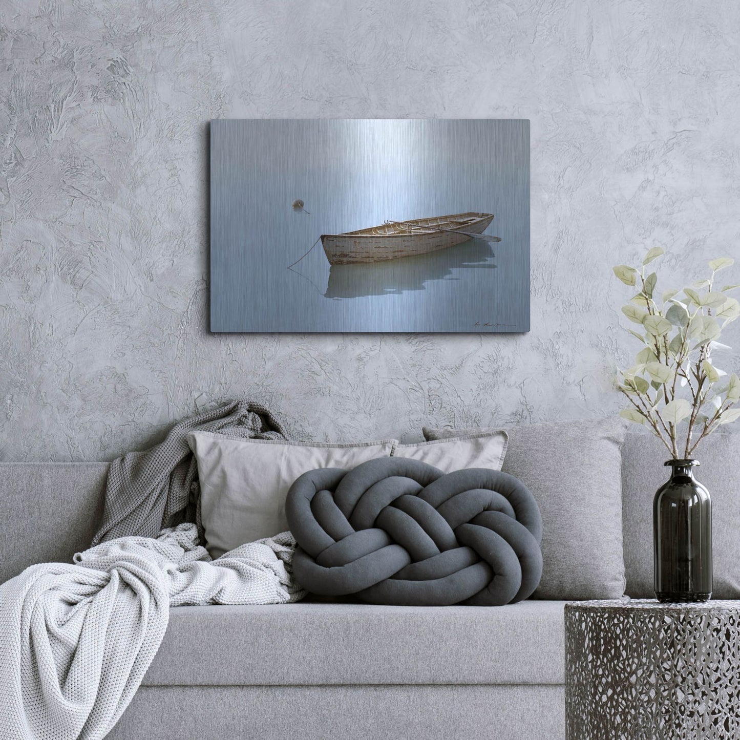 Luxe Metal Art 'Floating' by Zhen-Huan Lu, Metal Wall Art,36x24