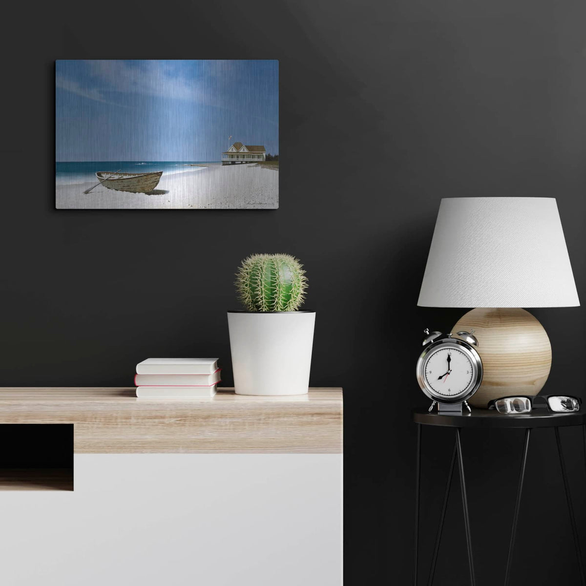 'Beach House View 2' by Zhen-Huan Lu – Metal Wall Art, 24x16 room view