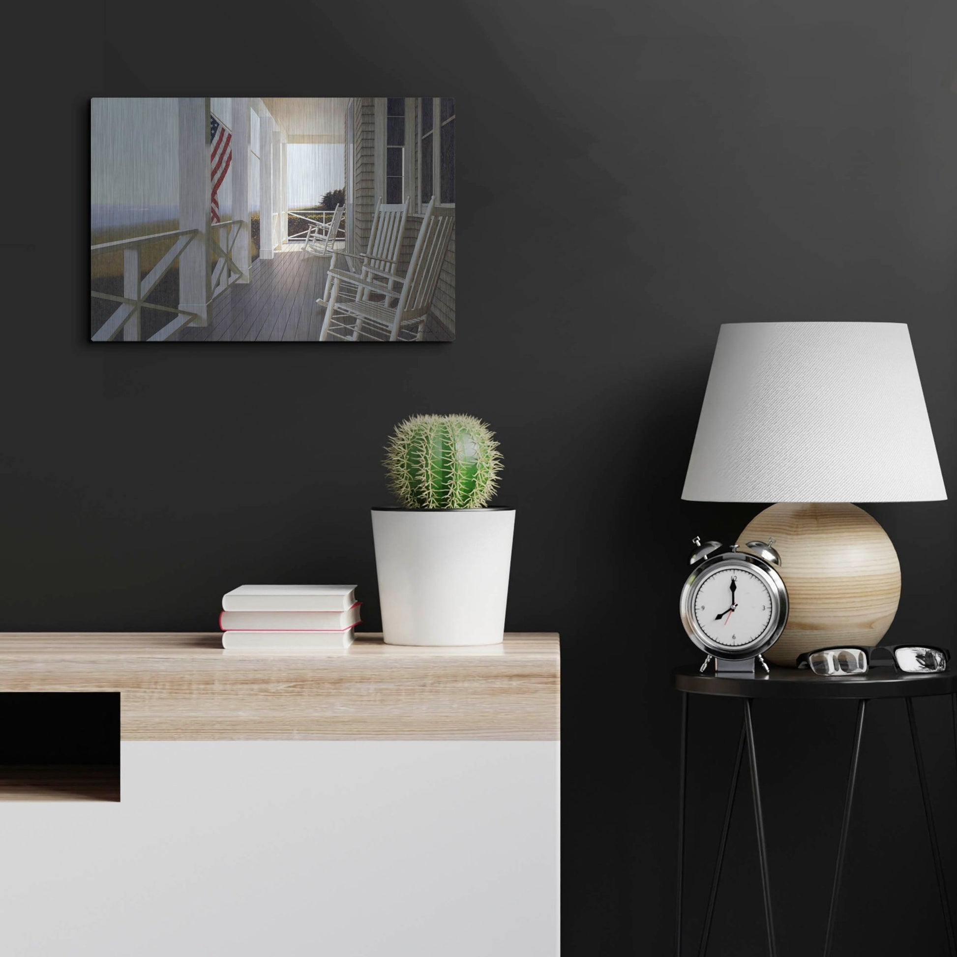 Luxe Metal Art 'Sitting' by Zhen-Huan Lu, Metal Wall Art,24x16