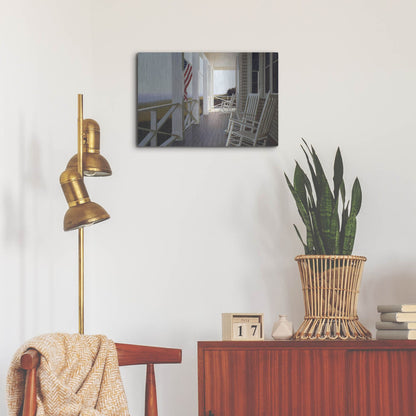 Luxe Metal Art 'Sitting' by Zhen-Huan Lu, Metal Wall Art,24x16