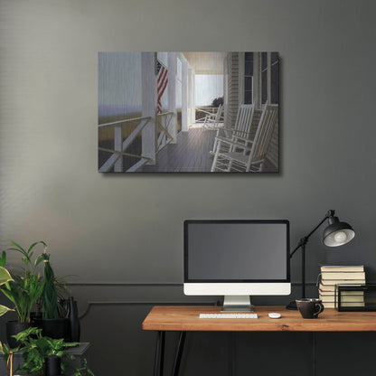 Luxe Metal Art 'Sitting' by Zhen-Huan Lu, Metal Wall Art,36x24
