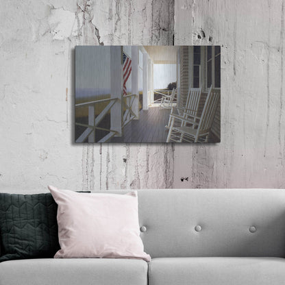 Luxe Metal Art 'Sitting' by Zhen-Huan Lu, Metal Wall Art,36x24