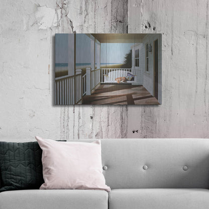 Luxe Metal Art 'Swing Chair' by Zhen-Huan Lu, Metal Wall Art,36x24