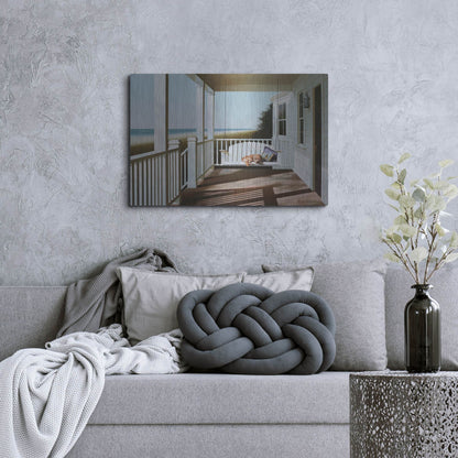 Luxe Metal Art 'Swing Chair' by Zhen-Huan Lu, Metal Wall Art,36x24