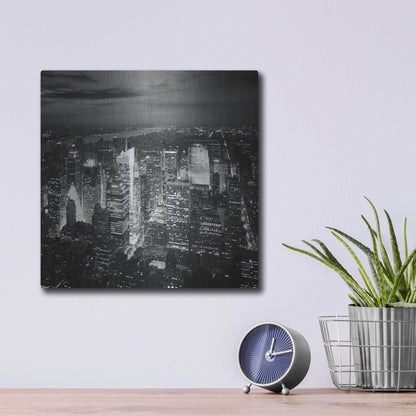 Luxe Metal Art 'NYC Nights' by Nina Papiorek, Metal Wall Art,12x12