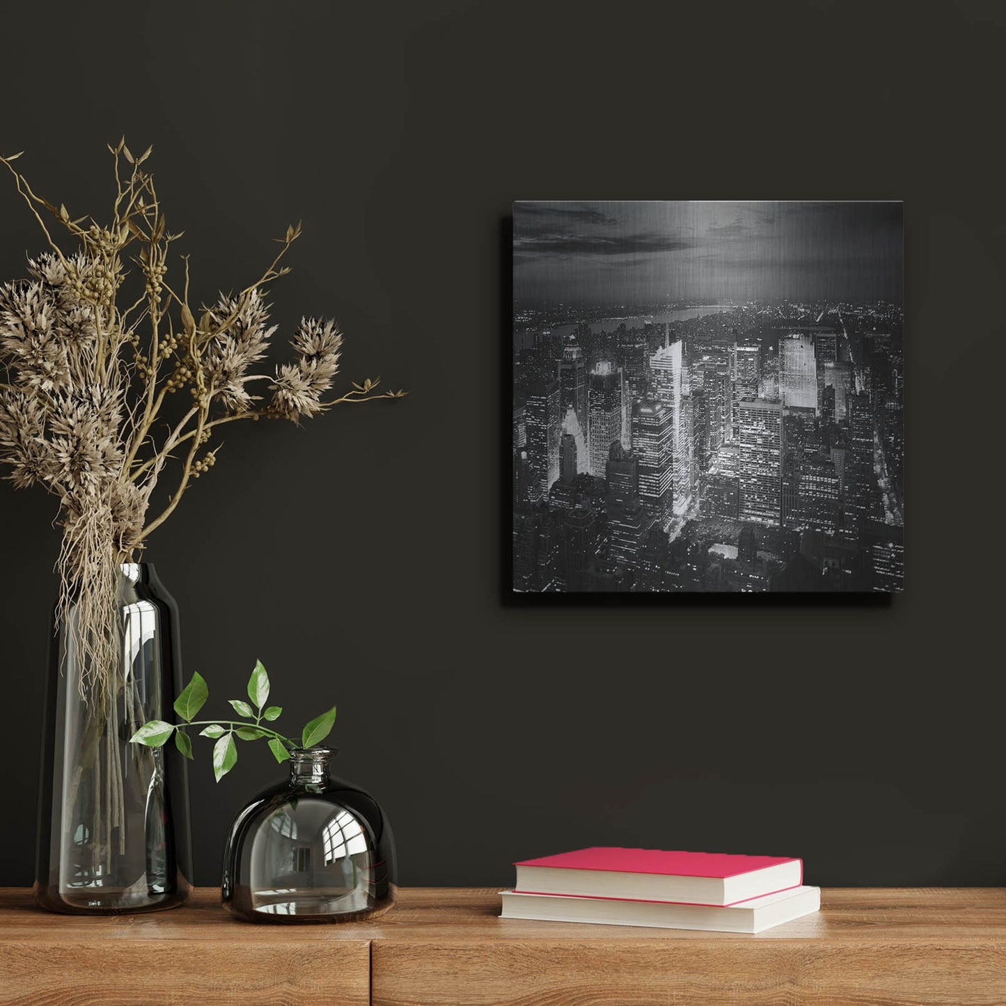 Luxe Metal Art 'NYC Nights' by Nina Papiorek, Metal Wall Art,12x12