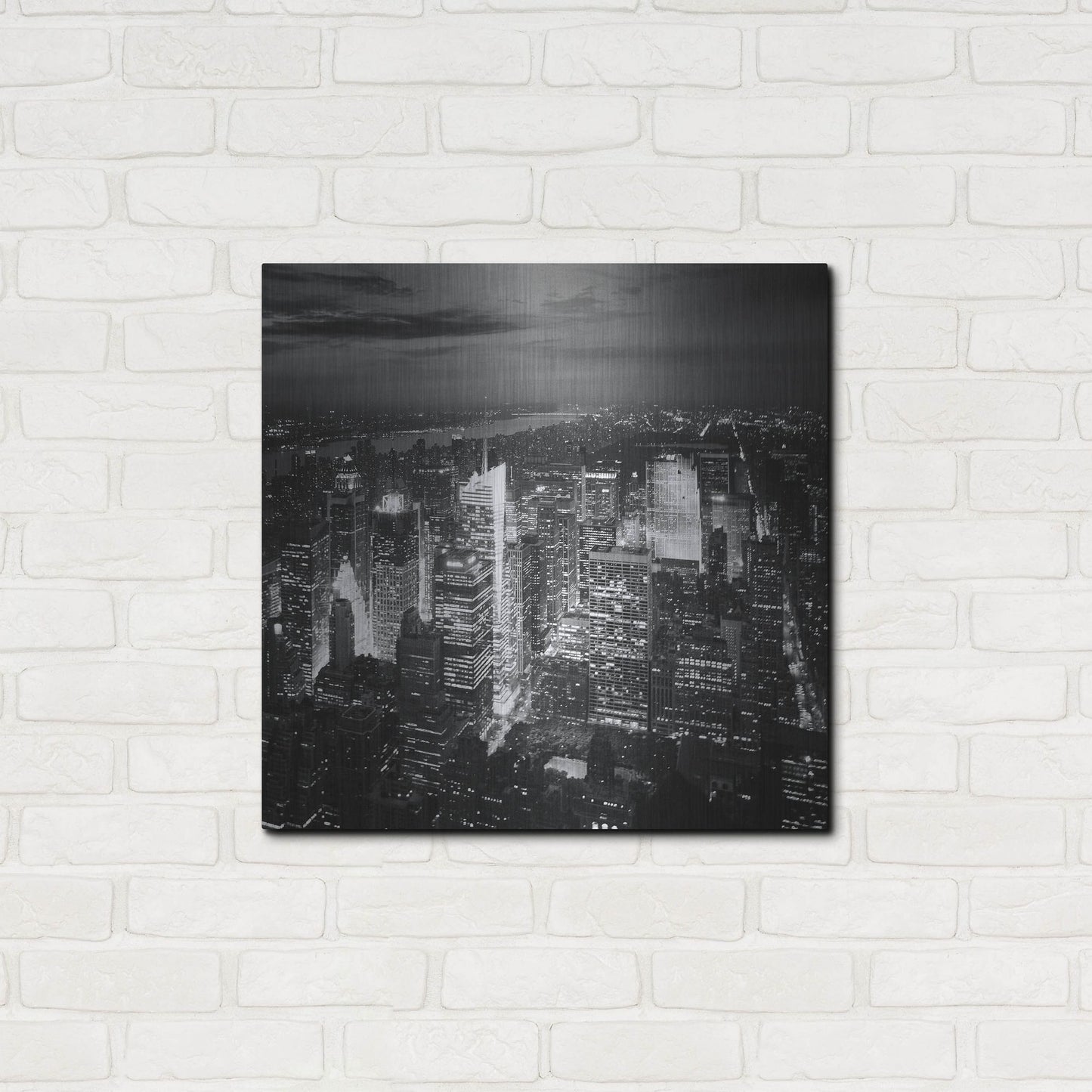 Luxe Metal Art 'NYC Nights' by Nina Papiorek, Metal Wall Art,24x24