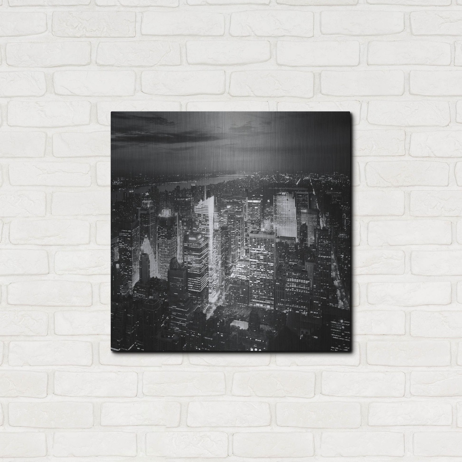 Luxe Metal Art 'NYC Nights' by Nina Papiorek, Metal Wall Art,24x24