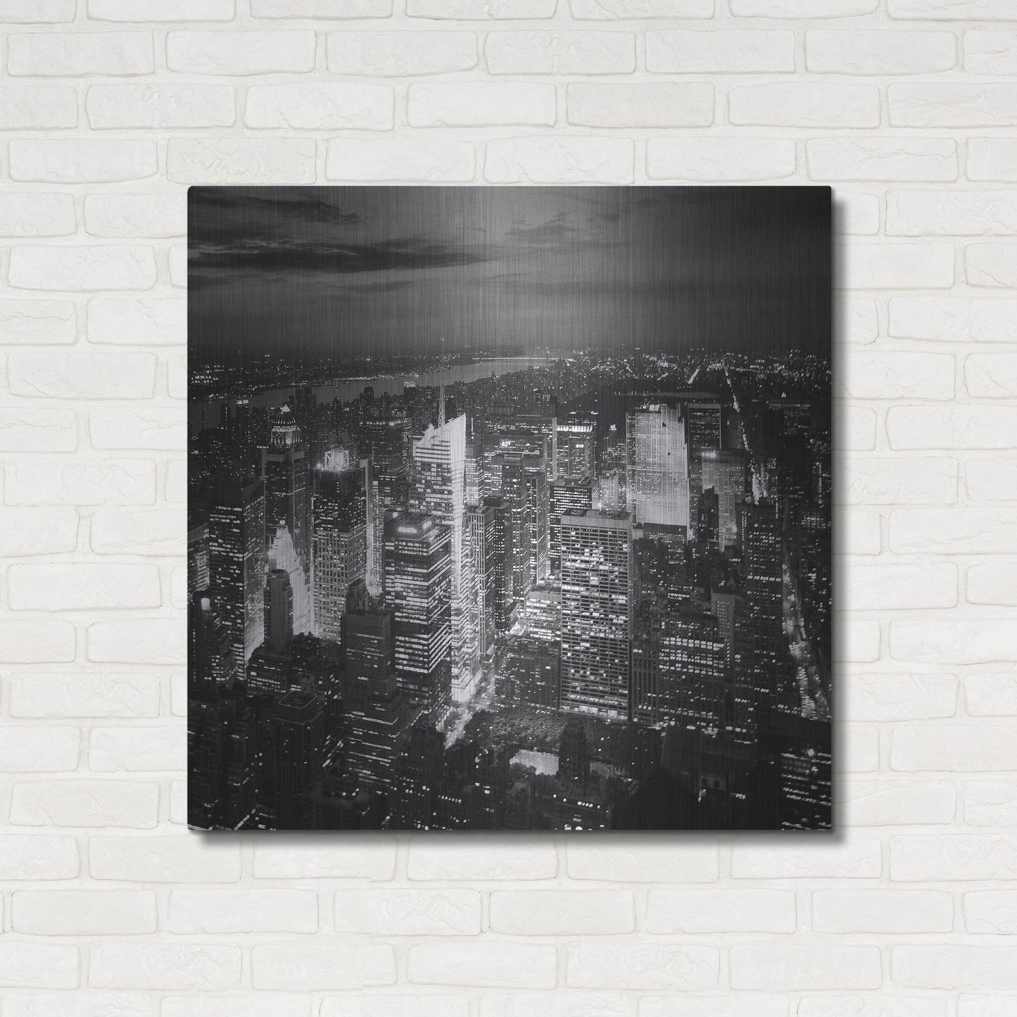 Luxe Metal Art 'NYC Nights' by Nina Papiorek, Metal Wall Art,36x36