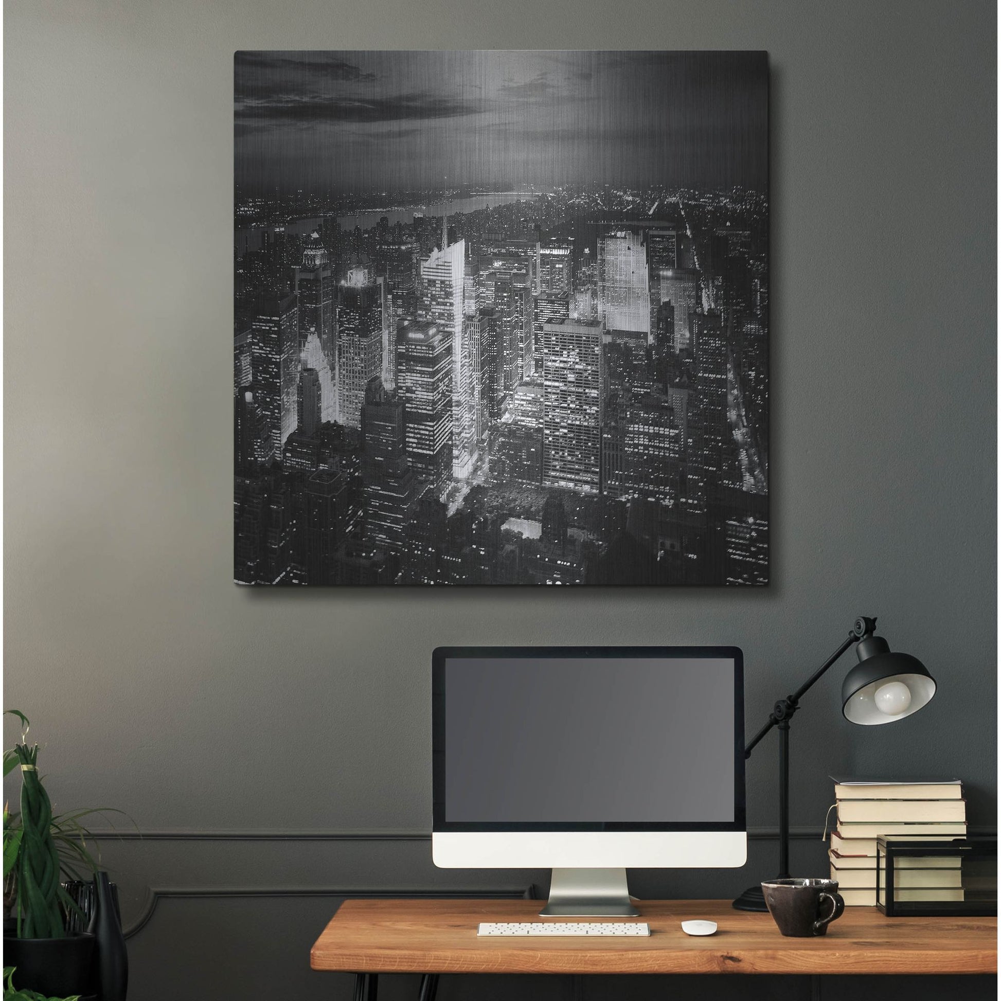 Luxe Metal Art 'NYC Nights' by Nina Papiorek, Metal Wall Art,36x36