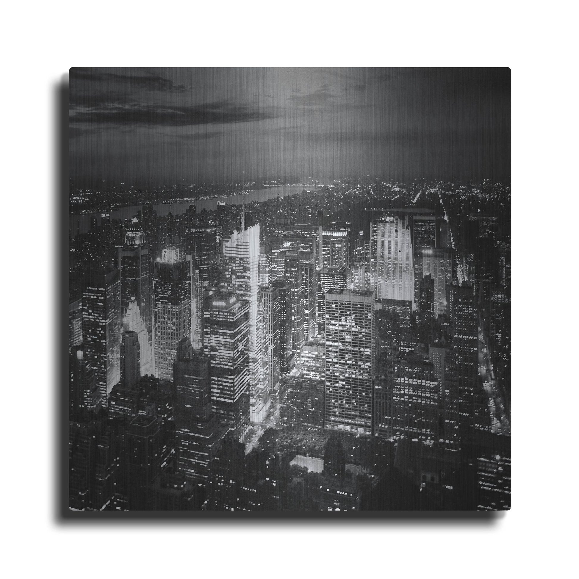 Luxe Metal Art 'NYC Nights' by Nina Papiorek, Metal Wall Art