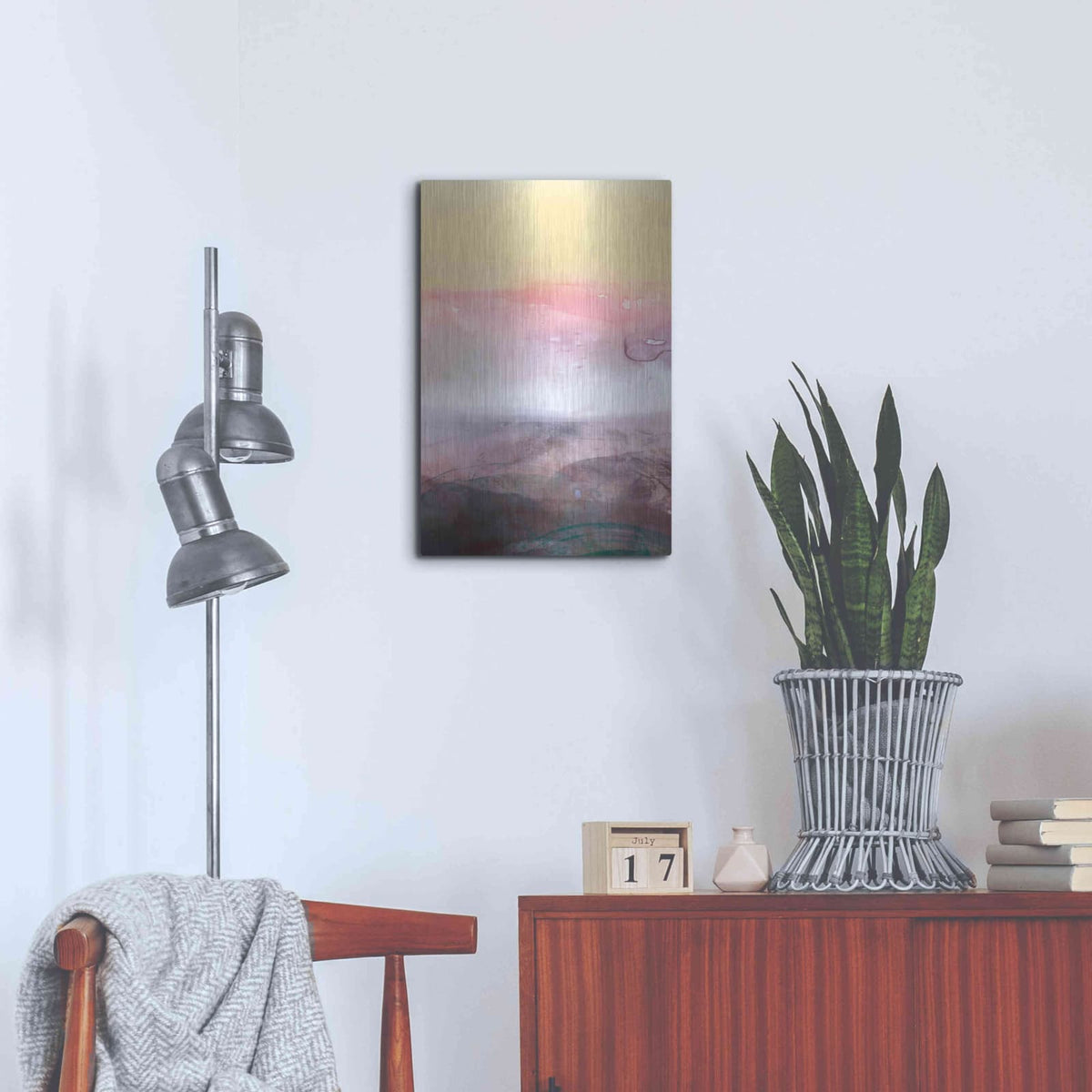 'Amethyst Vista I' by Victoria Borges – Metal Wall Art, 16x24 room view