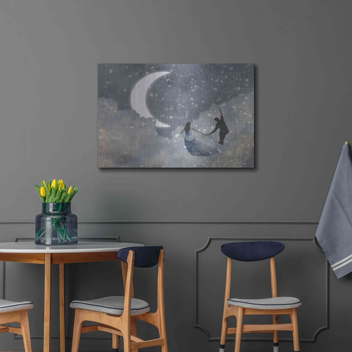 'Celestial Love I' by Victoria Borges – Metal Wall Art, 36x24 room view