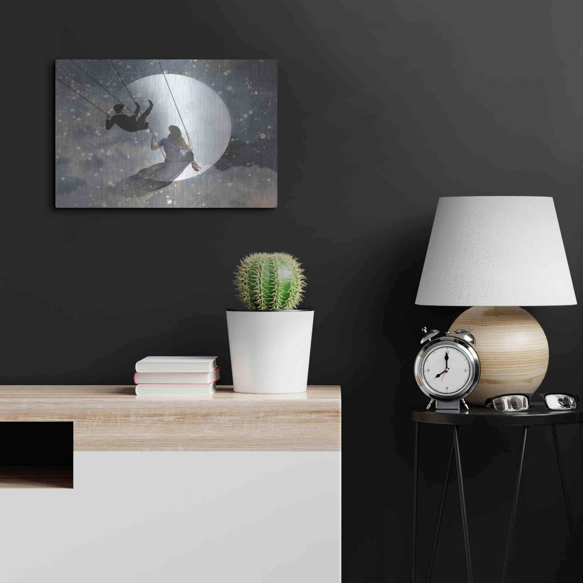 'Celestial Love II' by Victoria Borges – Metal Wall Art, 24x16 room view