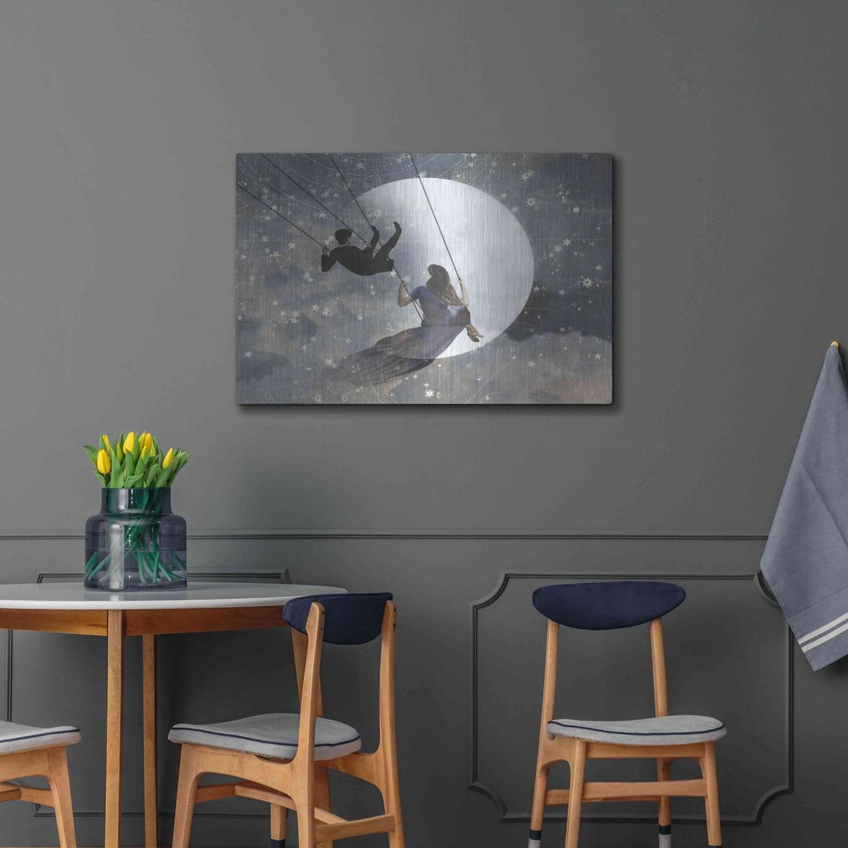 'Celestial Love II' by Victoria Borges – Metal Wall Art, 36x24 room view