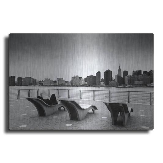 Luxe Metal Art 'NYC Relax' by Nina Papiorek, Metal Wall Art