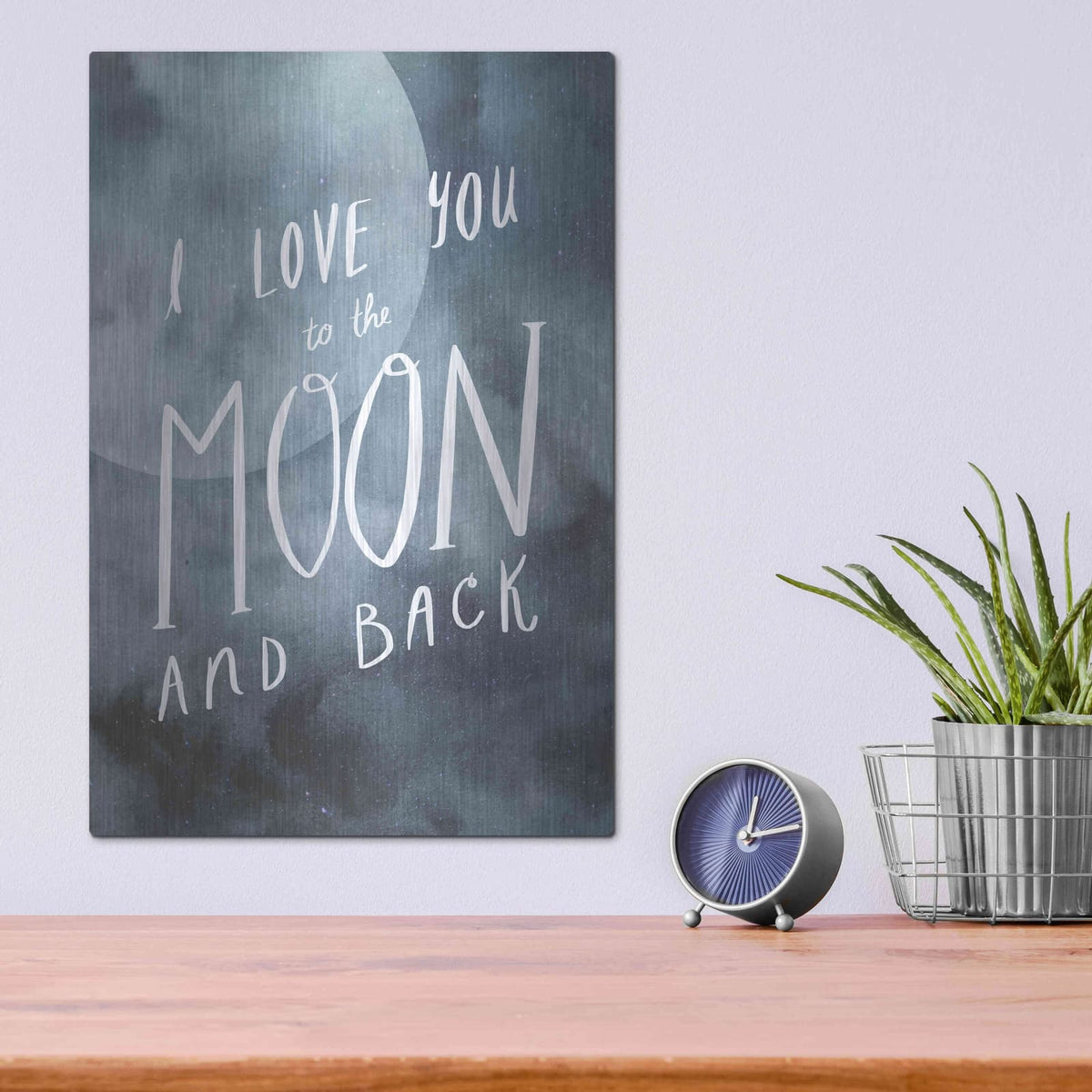 'Celestial Love III' by Victoria Borges – Metal Wall Art, 12x16 room view