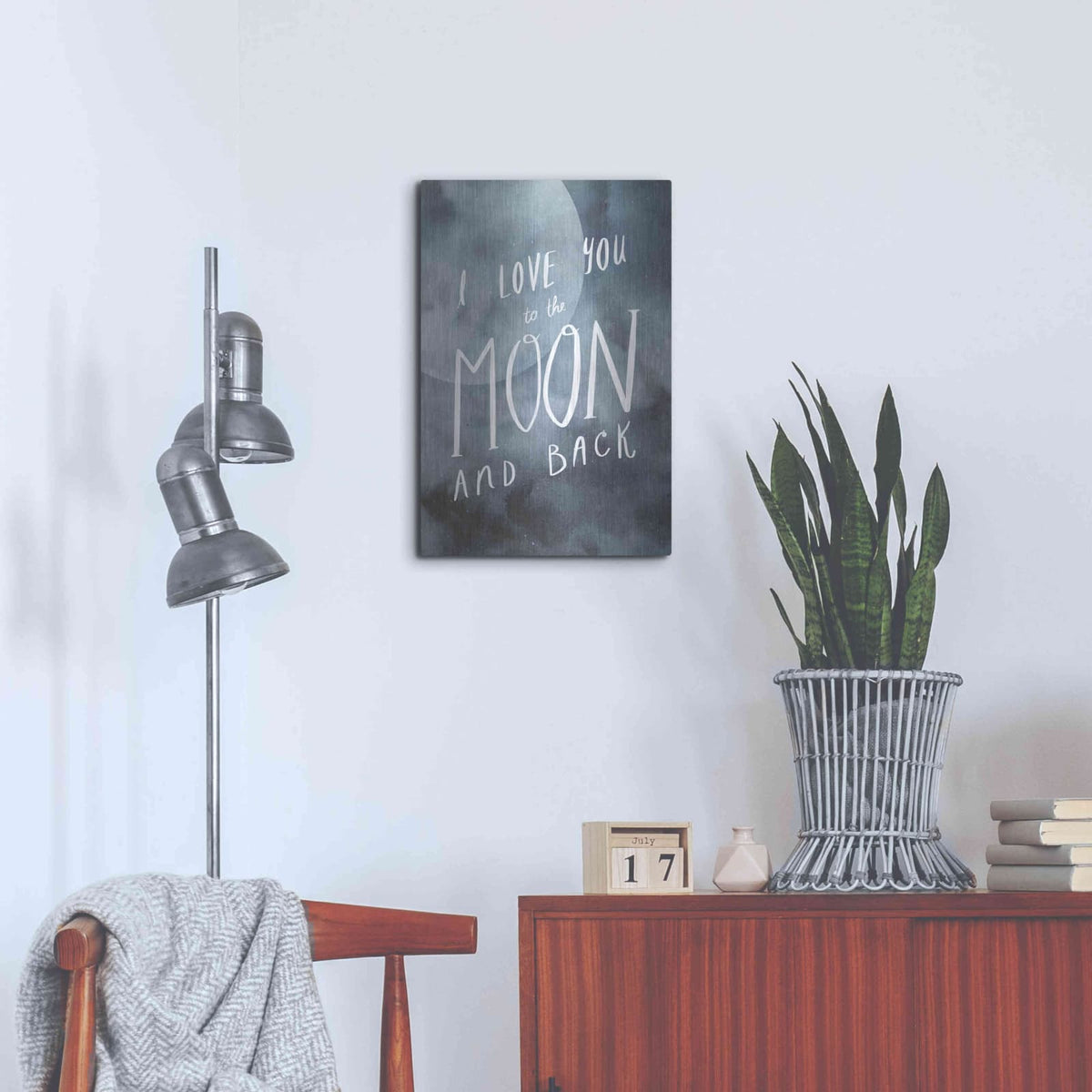 'Celestial Love III' by Victoria Borges – Metal Wall Art, 16x24 room view