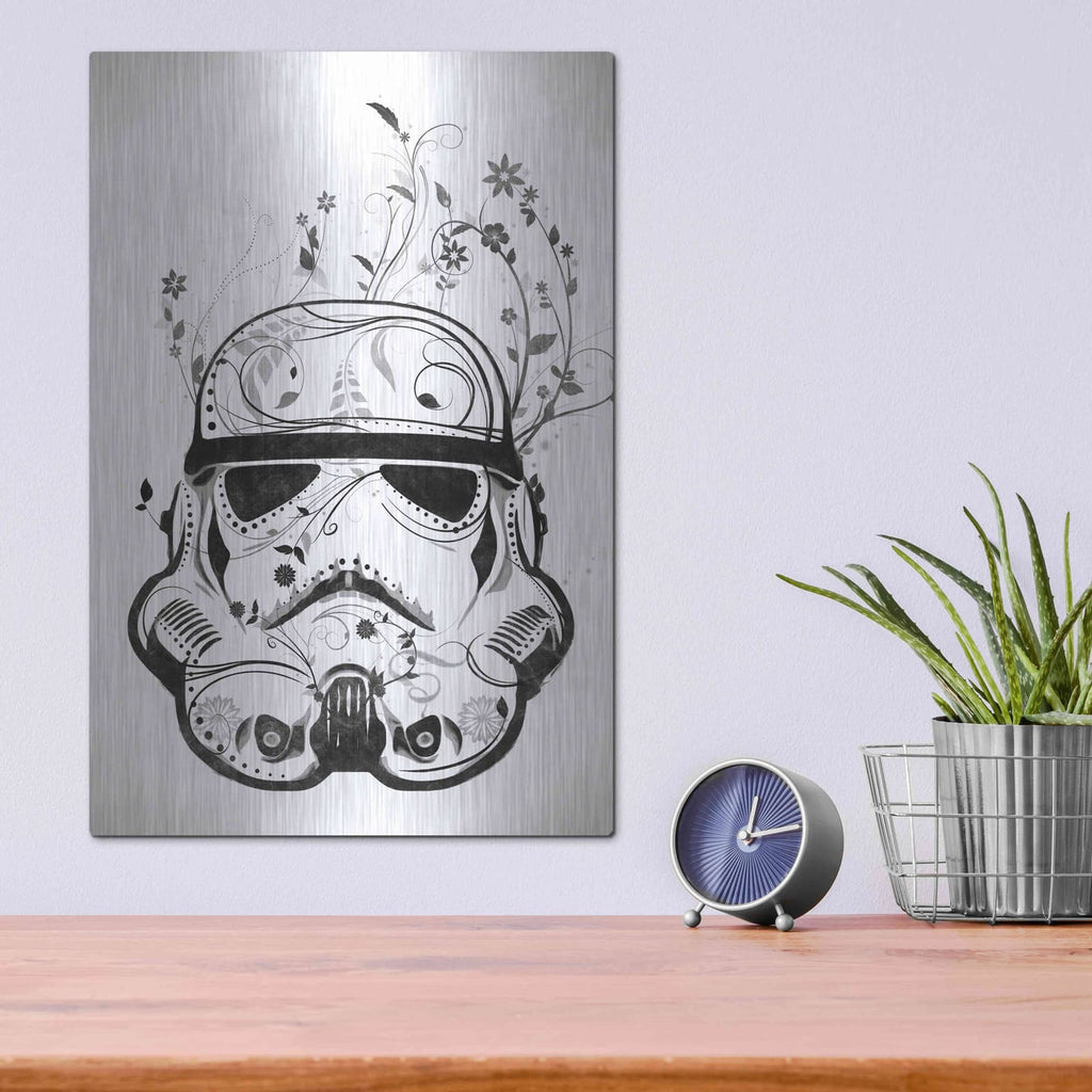 'Flower Trooper' by Nicklas Gustafsson – Metal Wall Art, 12x16 room view