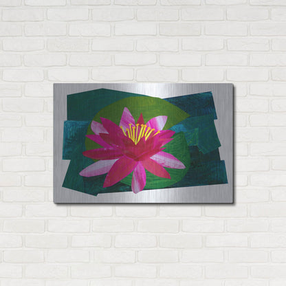 Luxe Metal Art 'Flowering Lily I' by Shelley Hampe, Metal Wall Art,36x24