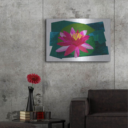 Luxe Metal Art 'Flowering Lily I' by Shelley Hampe, Metal Wall Art,36x24