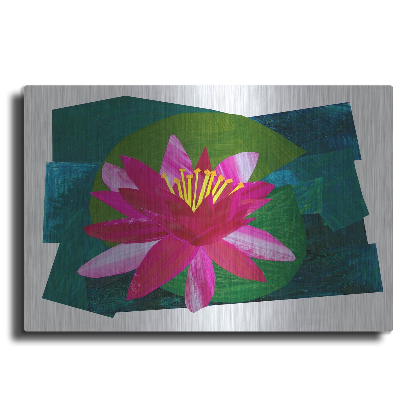 Luxe Metal Art 'Flowering Lily I' by Shelley Hampe, Metal Wall Art