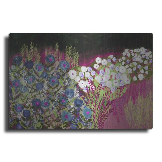 Luxe Metal Art 'Midnight Landscape Dream Hue' by Shelley Hampe, Metal Wall Art