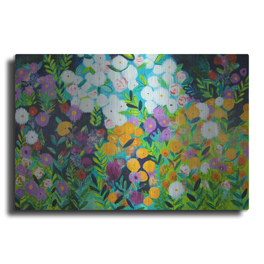 Luxe Metal Art 'Midnight Garden' by Shelley Hampe, Metal Wall Art