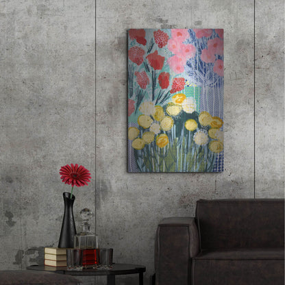 Luxe Metal Art 'Wisps Of Summer' by Shelley Hampe, Metal Wall Art,24x36