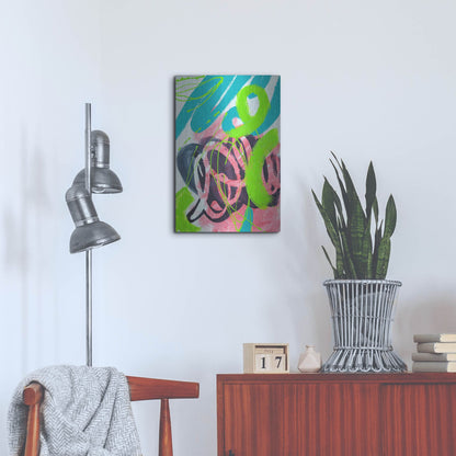 Luxe Metal Art 'Bright Energy I' by Shelley Hampe, Metal Wall Art,16x24