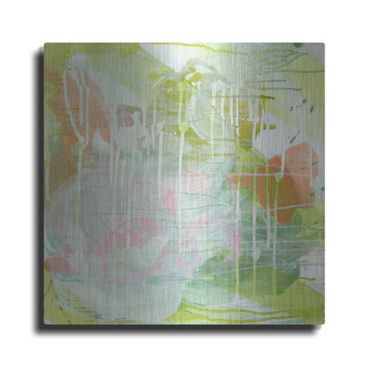 Luxe Metal Art 'Pastoral Memory III' by Shelley Hampe, Metal Wall Art