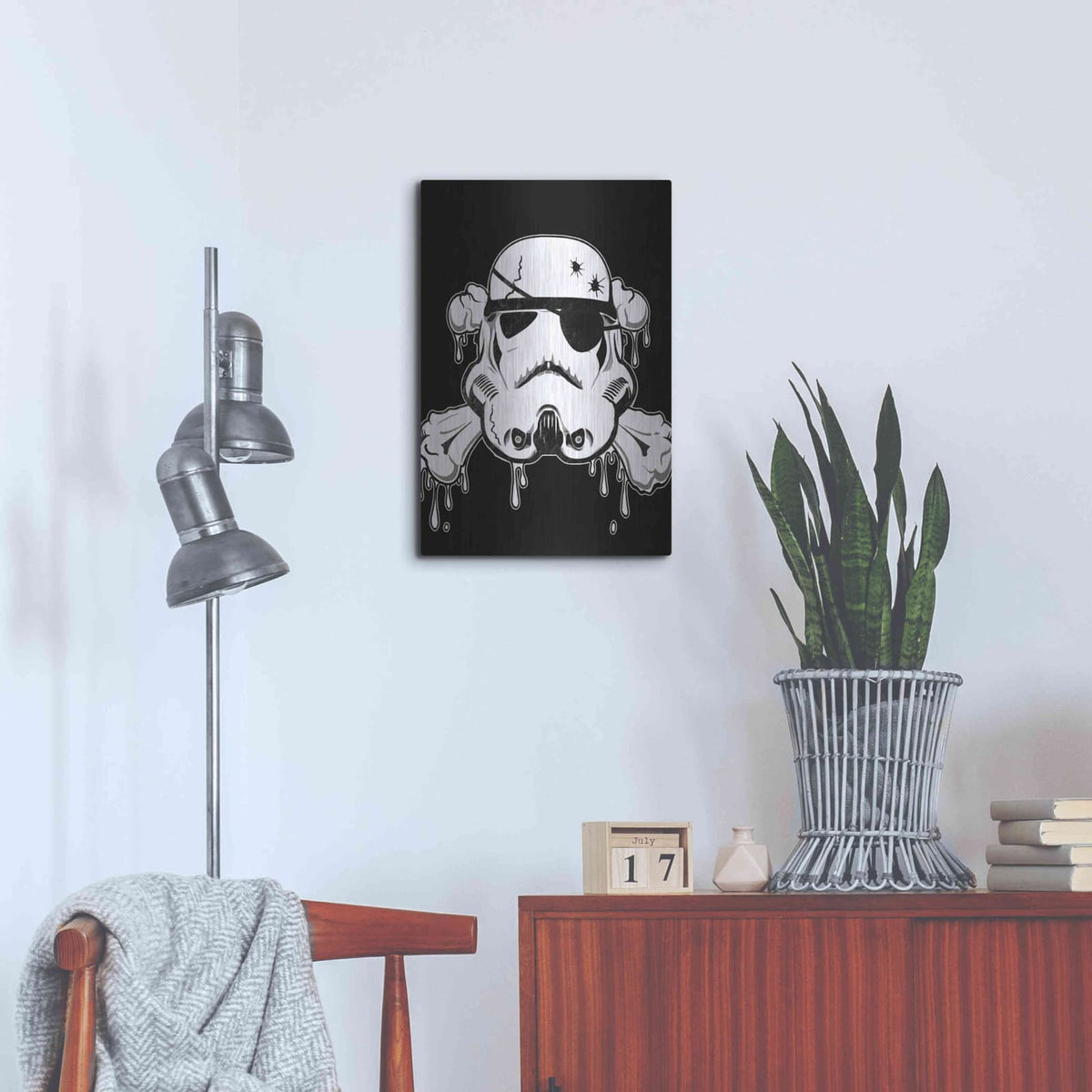'Pirate Trooper' by Nicklas Gustafsson – Metal Wall Art, 16x24 room view