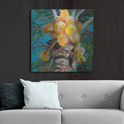 Luxe Metal Art 'Florida Sunshine' by St. Hilaire Elizabeth, Metal Wall Art,36x36