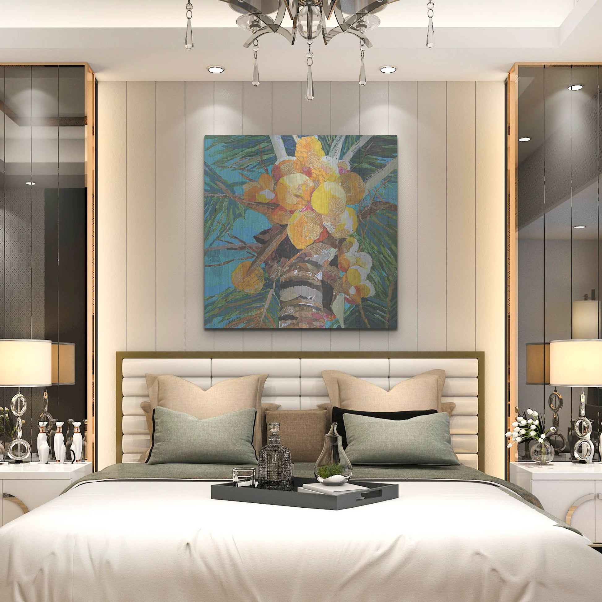 Luxe Metal Art 'Florida Sunshine' by St. Hilaire Elizabeth, Metal Wall Art,36x36