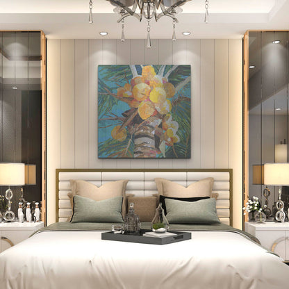 Luxe Metal Art 'Florida Sunshine' by St. Hilaire Elizabeth, Metal Wall Art,36x36