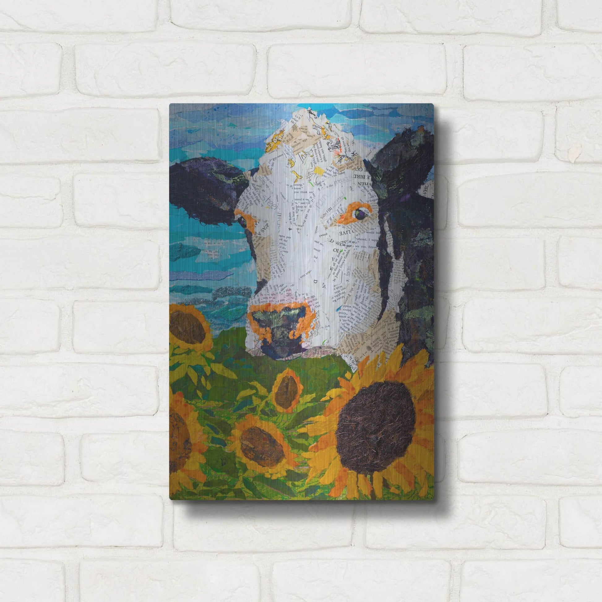 Luxe Metal Art 'Buttercup 2' by St. Hilaire Elizabeth, Metal Wall Art,12x16