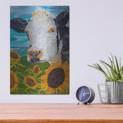 Luxe Metal Art 'Buttercup 2' by St. Hilaire Elizabeth, Metal Wall Art,12x16