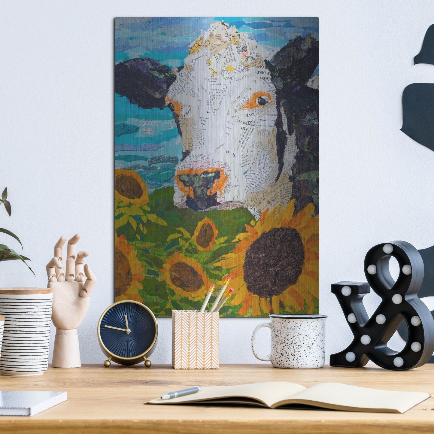 Luxe Metal Art 'Buttercup 2' by St. Hilaire Elizabeth, Metal Wall Art,12x16