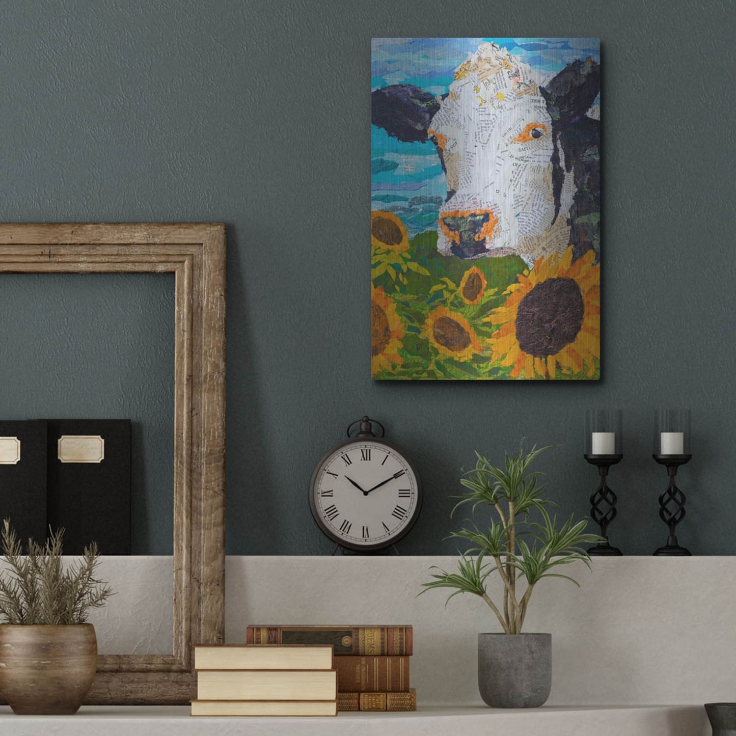 Luxe Metal Art 'Buttercup 2' by St. Hilaire Elizabeth, Metal Wall Art,12x16