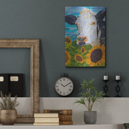 Luxe Metal Art 'Buttercup 2' by St. Hilaire Elizabeth, Metal Wall Art,12x16