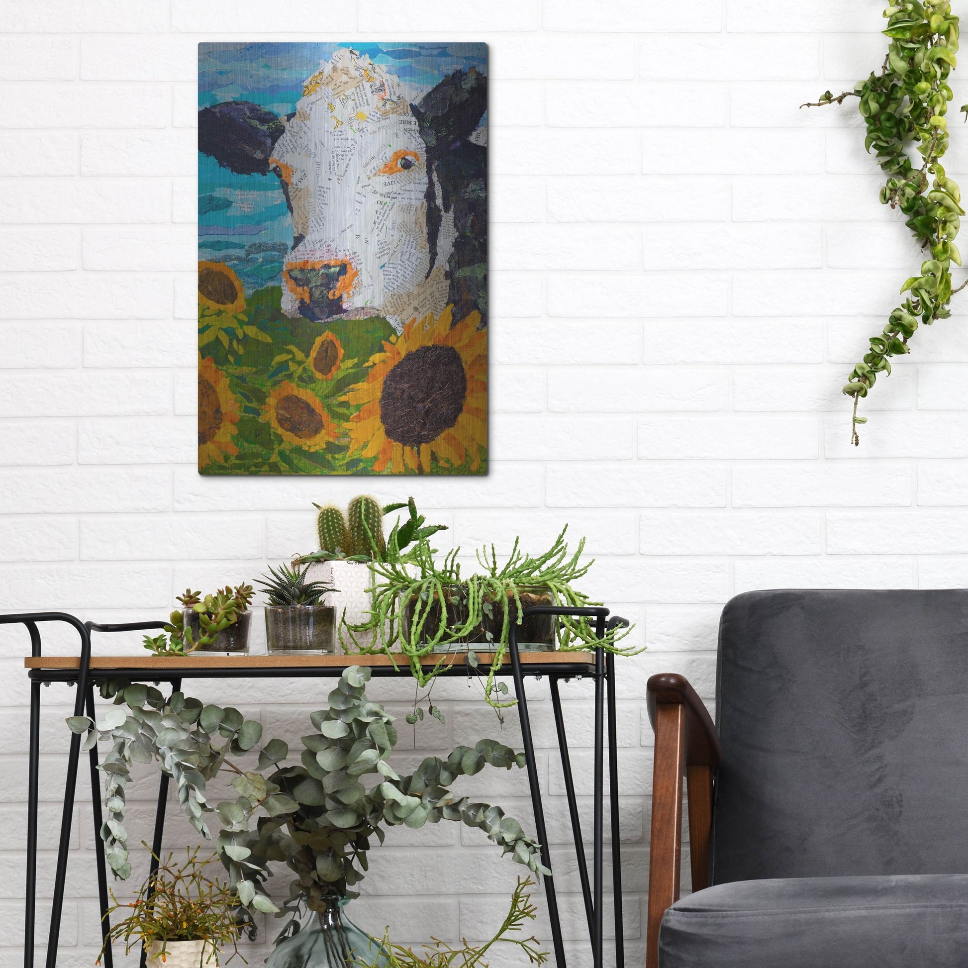 Luxe Metal Art 'Buttercup 2' by St. Hilaire Elizabeth, Metal Wall Art,12x16